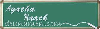 Agatha Maack Visitenkarte